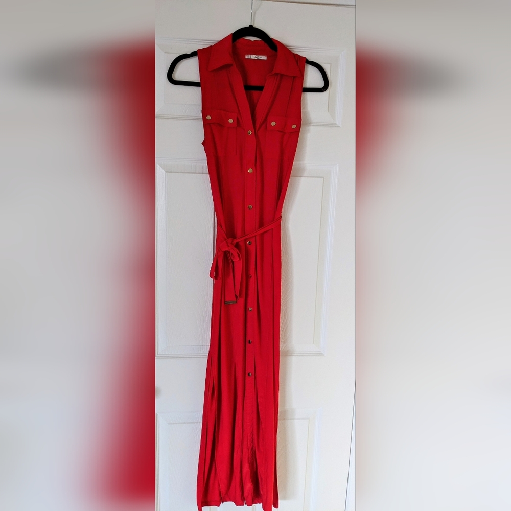 Retro Red Grifflin Paris Dress Size Medium